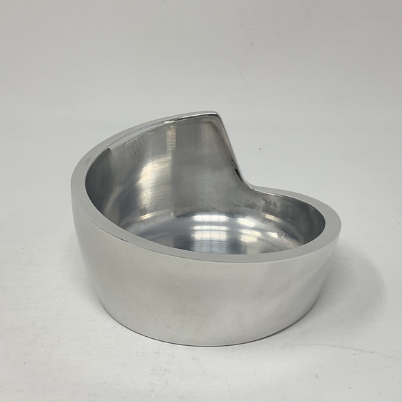 Nambe 6189 Silver Tone Spiral Metal Wine Bottle Coaster - Picture 3 of 7